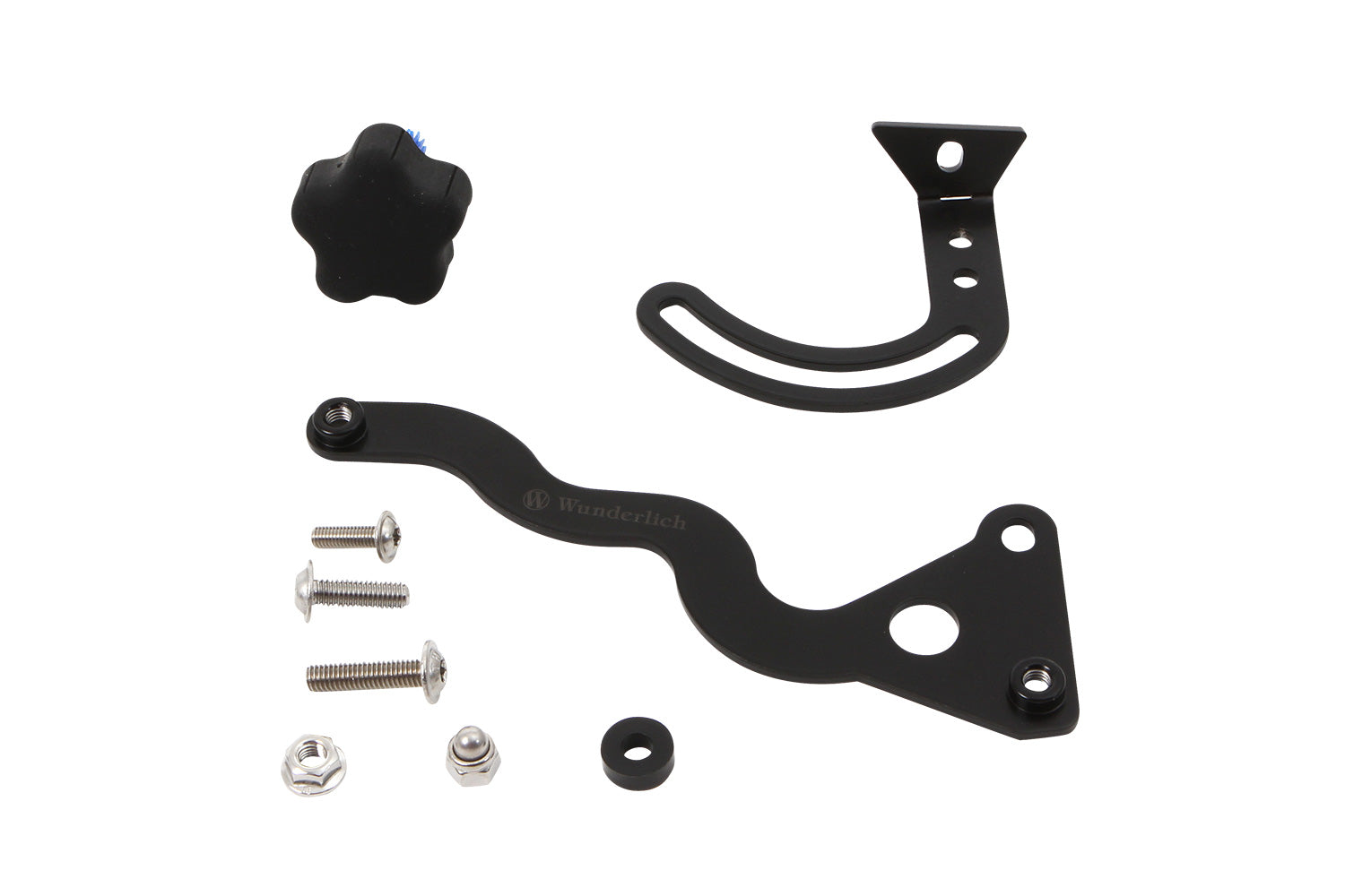 Wunderlich Windshield Reinforcement For Right | Black | BMW R 1250 GS Adventure - Pyramid Motorcycle Accessories