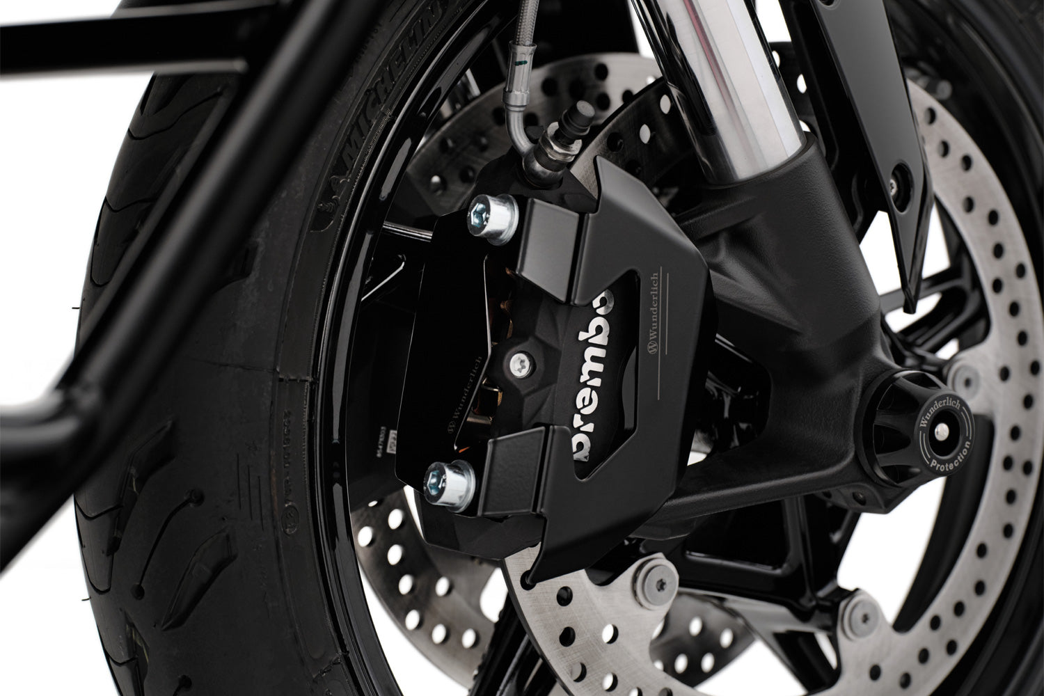 Wunderlich Trackday Back Wheel Spacing Sleeve Brake Side | Blue | BMW F 900 XR - Pyramid Motorcycle Accessories