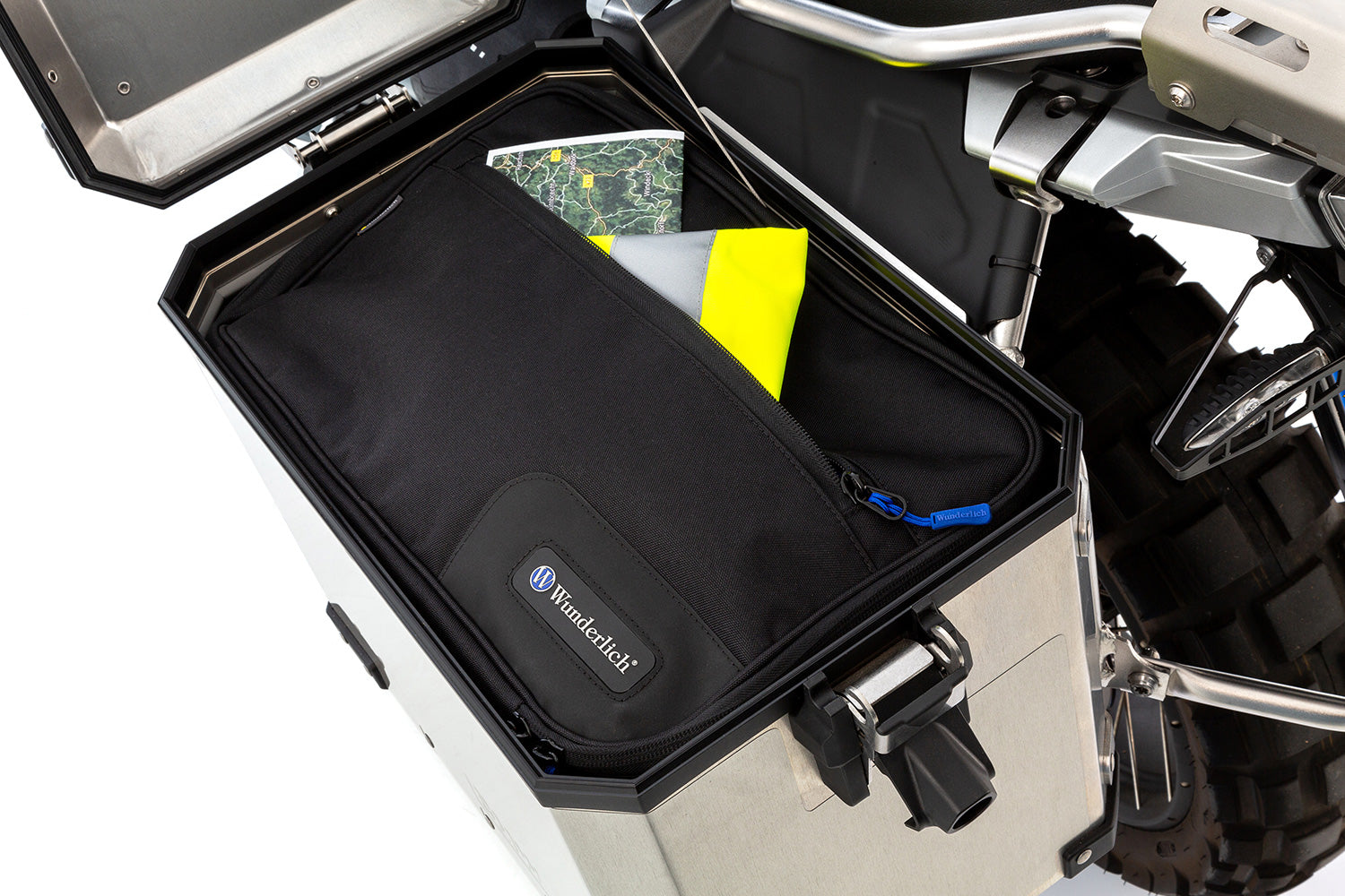 Wunderlich Ergo Handlebar Riser for Models without BMW Navigation | Silver - Pyramid Motorcycle Accessories