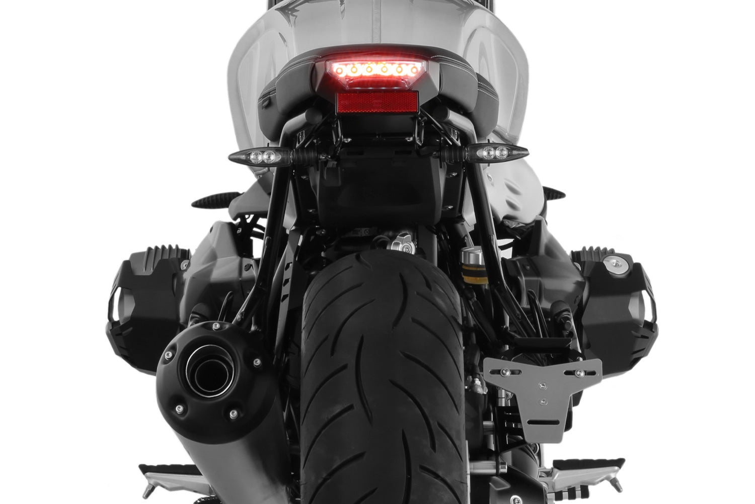 Wunderlich Tail Conversion Incl Taillight | Black | BMW R nineT - Pyramid Motorcycle Accessories