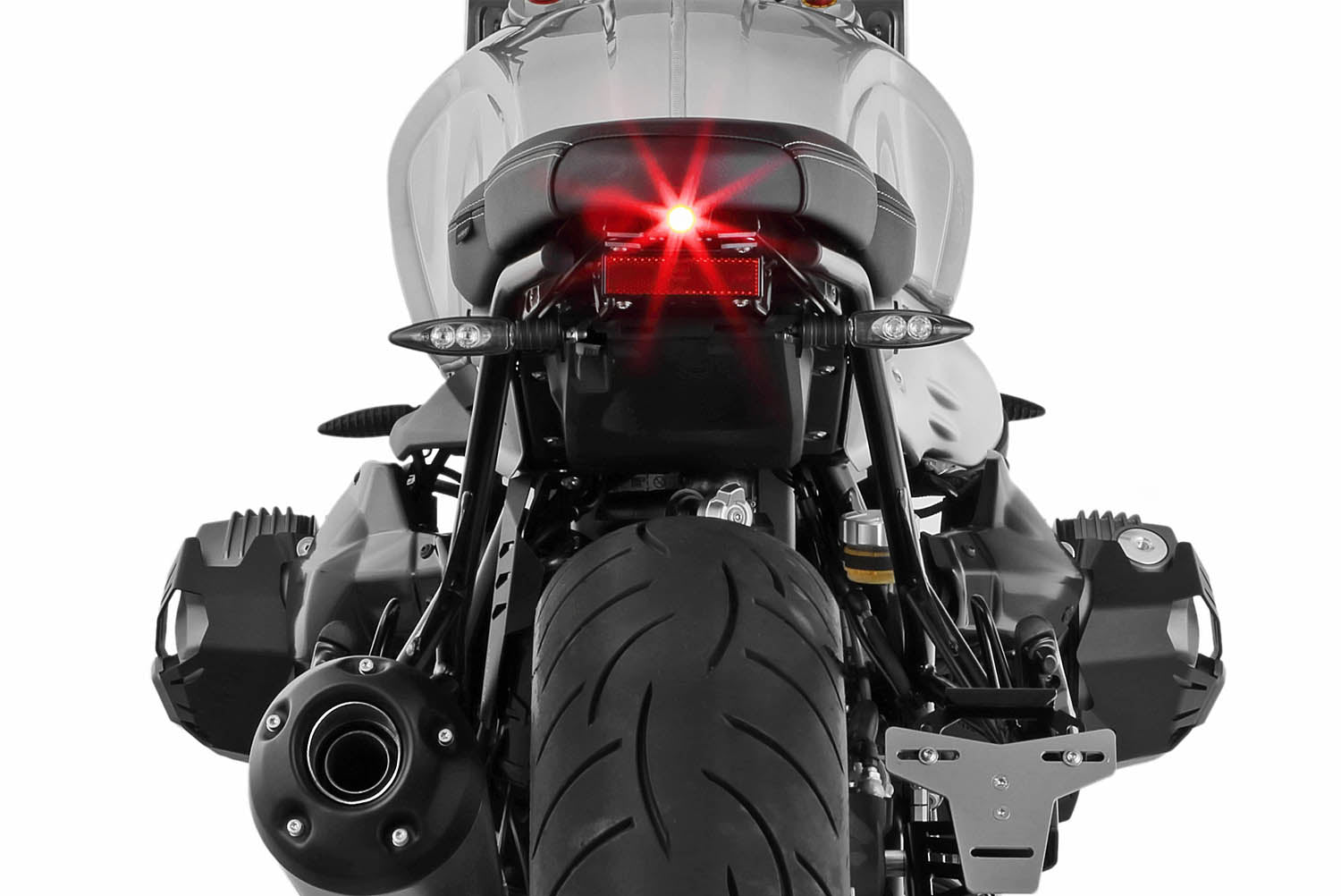 Wunderlich Tail Conversion Low with Holder For Original Rear Light | Black - Pyramid Motorcycle Accessories