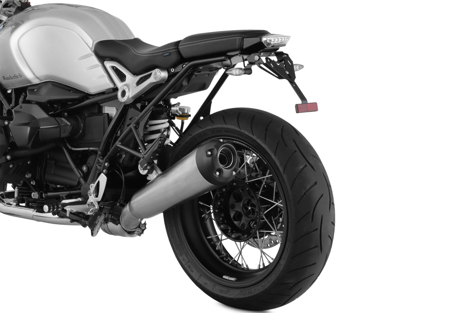 Wunderlich Tail Conversion Swing with Holder Original Rear Light | Black | BMW R nineT - Pyramid Motorcycle Accessories