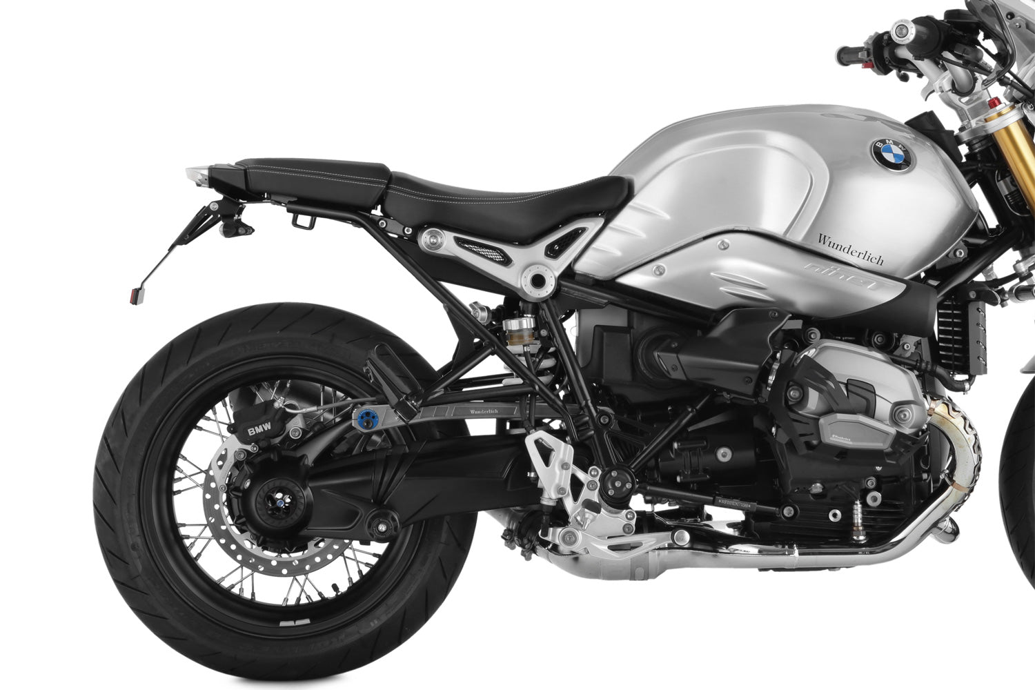 Wunderlich Tail Conversion Swing with Holder Original Rear Light | Black | BMW R nineT - Pyramid Motorcycle Accessories