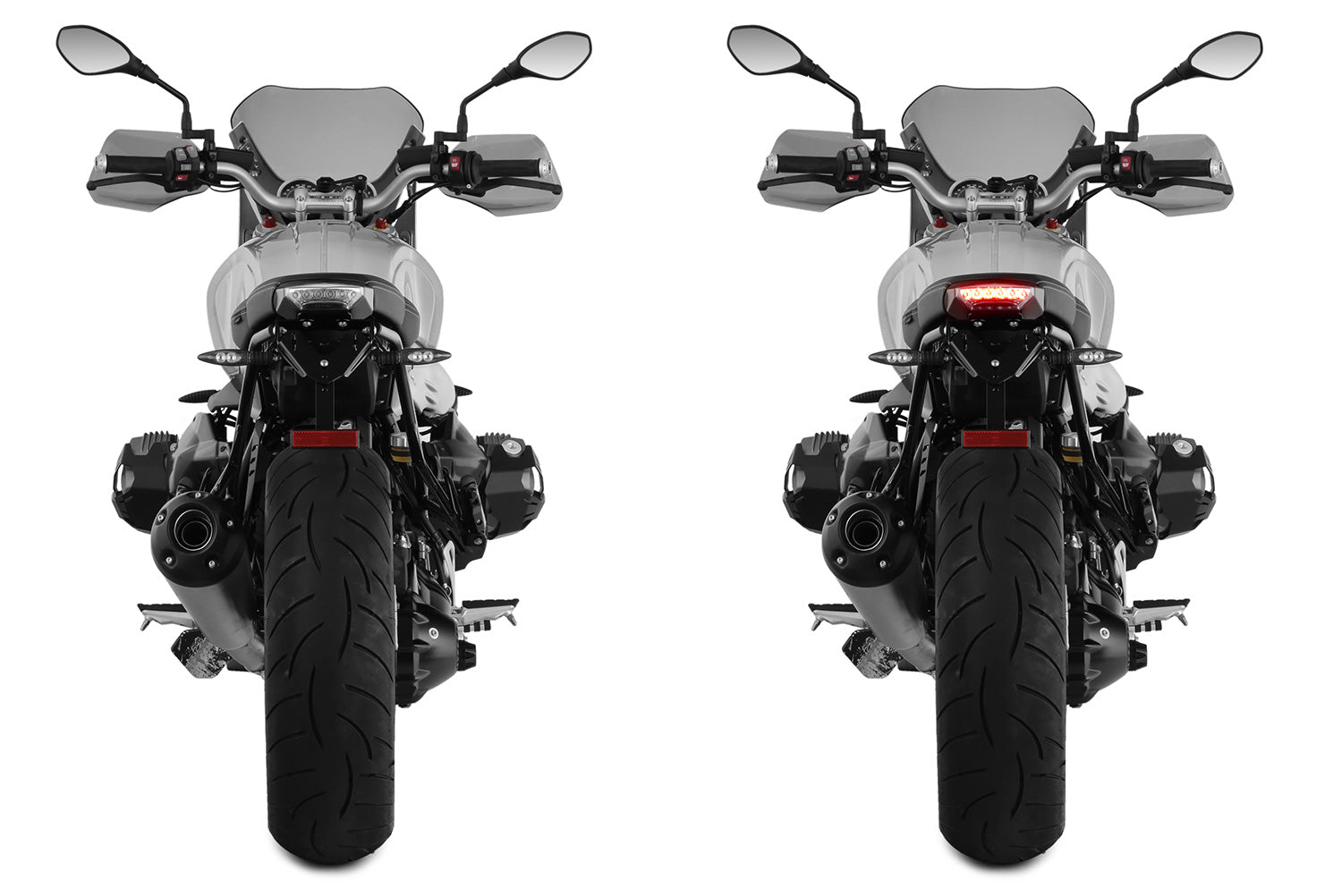 Wunderlich Tail Conversion Swing with Holder Original Rear Light | Black | BMW R nineT - Pyramid Motorcycle Accessories