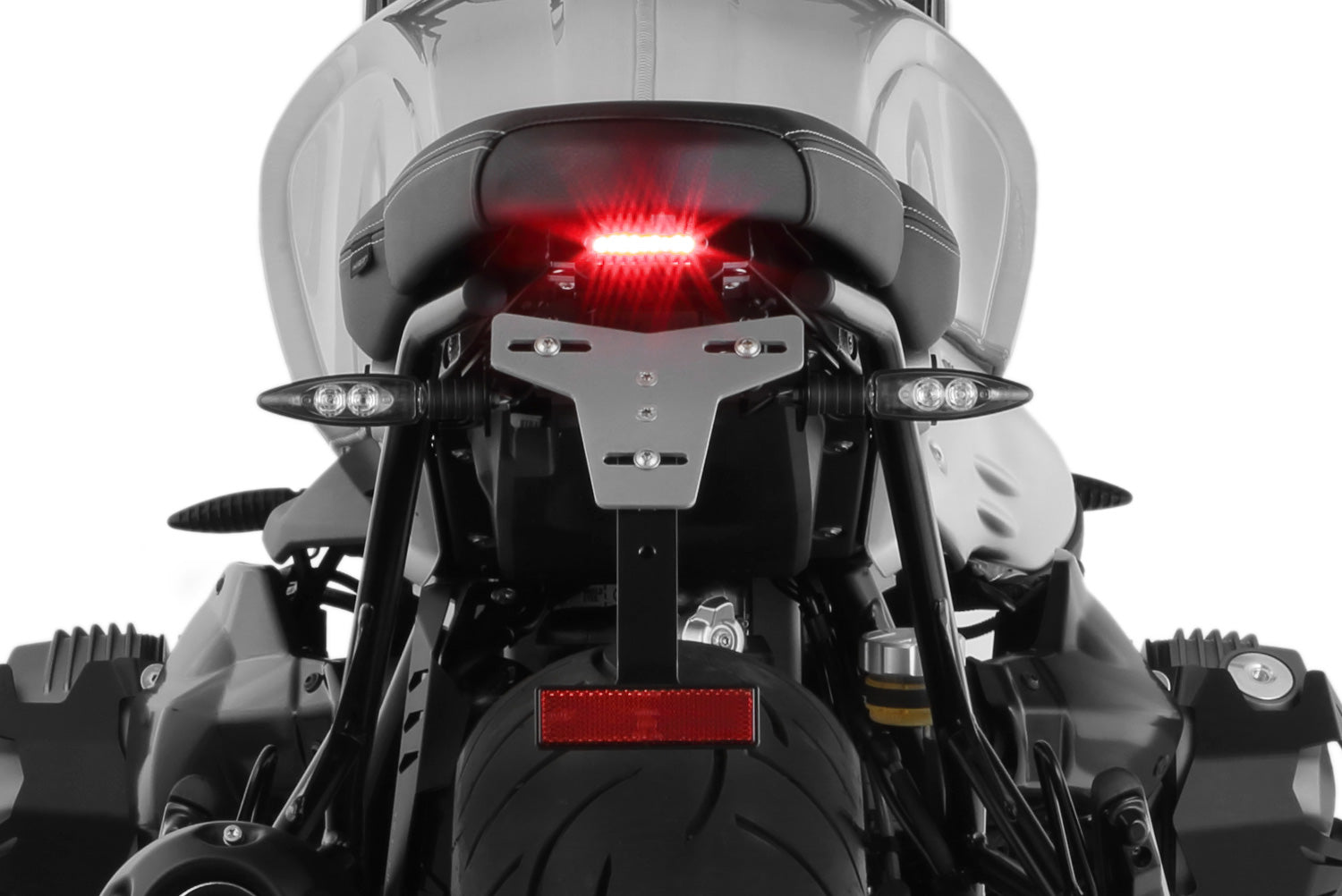 Wunderlich Tail Conversion Sport with Holder Original Rear Light | Black | BMW R nineT - Pyramid Motorcycle Accessories