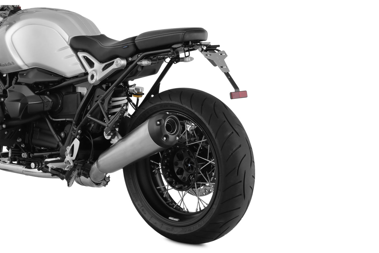 Wunderlich Tail Conversion Sport with Holder Original Rear Light | Black | BMW R nineT - Pyramid Motorcycle Accessories