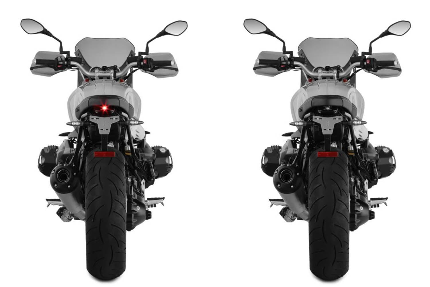 Wunderlich Sport with Tail Light Conversion Stripe | Black | BMW R nineT - Pyramid Motorcycle Accessories