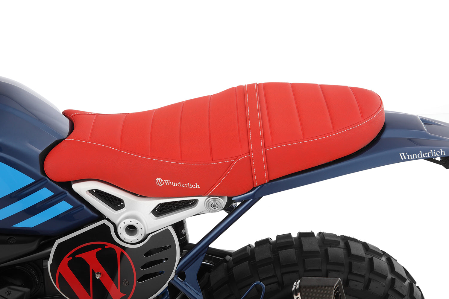 Wunderlich Seat Aktivkomfort One-Piece Scrambler | Brown | BMW R nineT - Pyramid Motorcycle Accessories