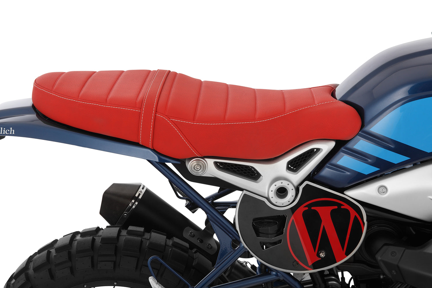Wunderlich Seat Aktivkomfort One-Piece Scrambler | Brown | BMW R nineT - Pyramid Motorcycle Accessories