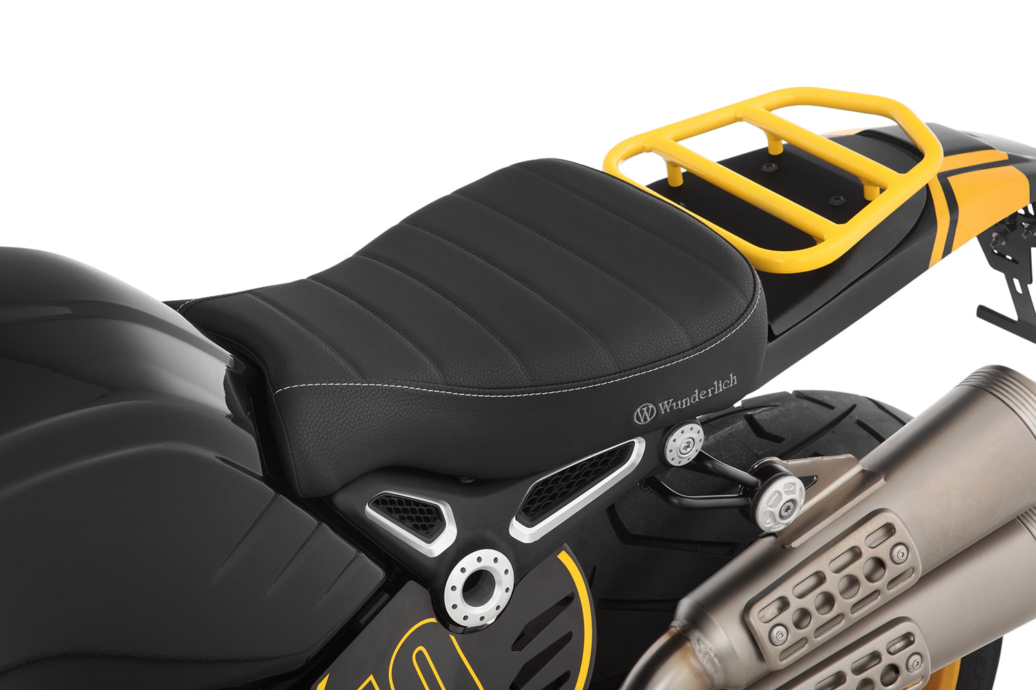 Wunderlich Rider Seat Aktivkomfort Solo | Orange | BMW R nineT - Pyramid Motorcycle Accessories
