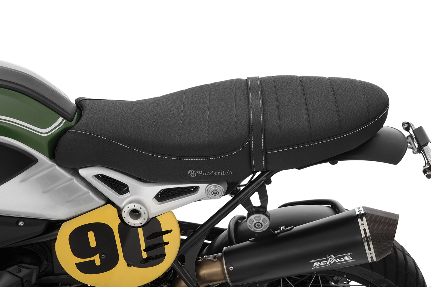 Wunderlich Passenger Seat Aktivkomfort Rear | Brown | BMW R nineT - Pyramid Motorcycle Accessories