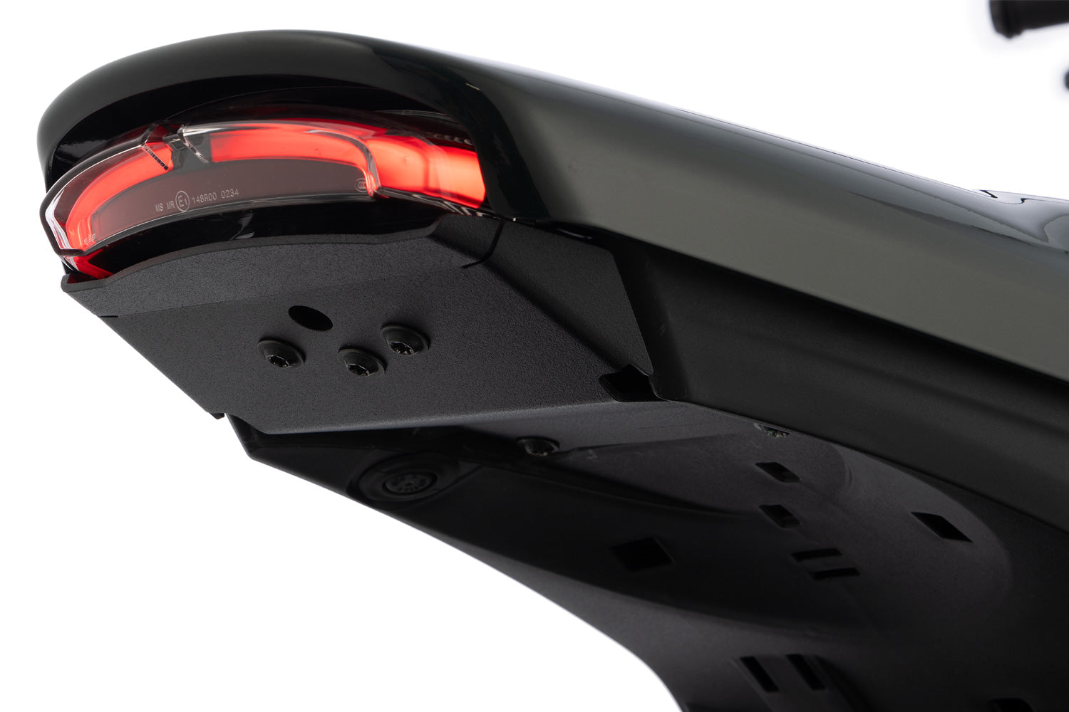 Wunderlich Swing Arm Number Plate Holder Centered | Black | BMW R nineT - Pyramid Motorcycle Accessories