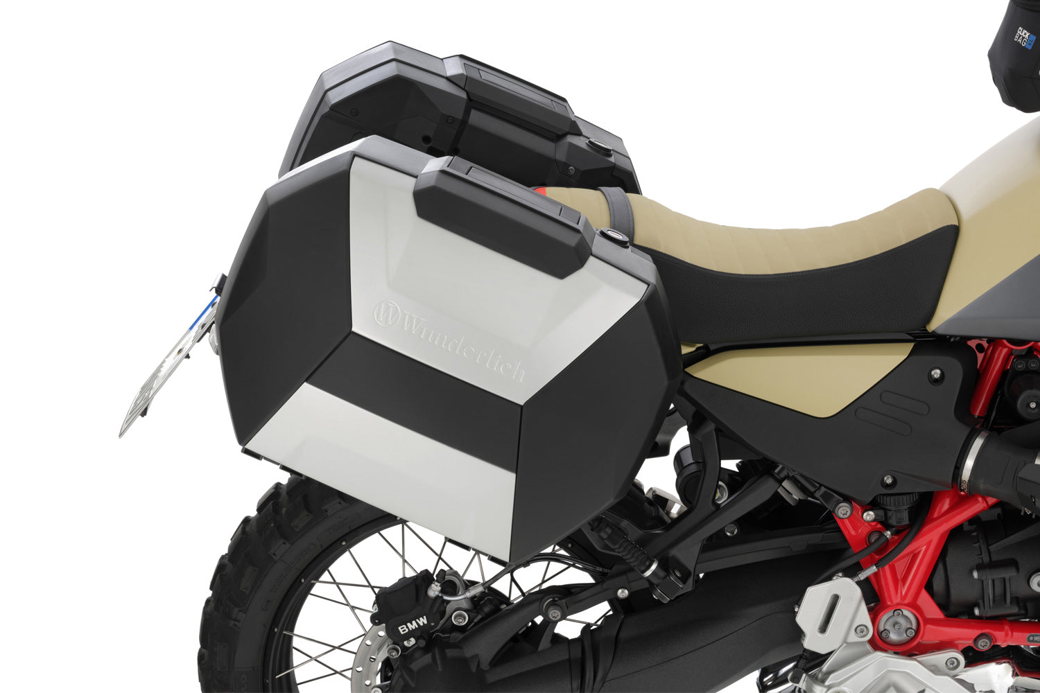 Wunderlich Luggage System Vario Case X-case with X-rack Light Set | Black-Silver - Pyramid Motorcycle Accessories