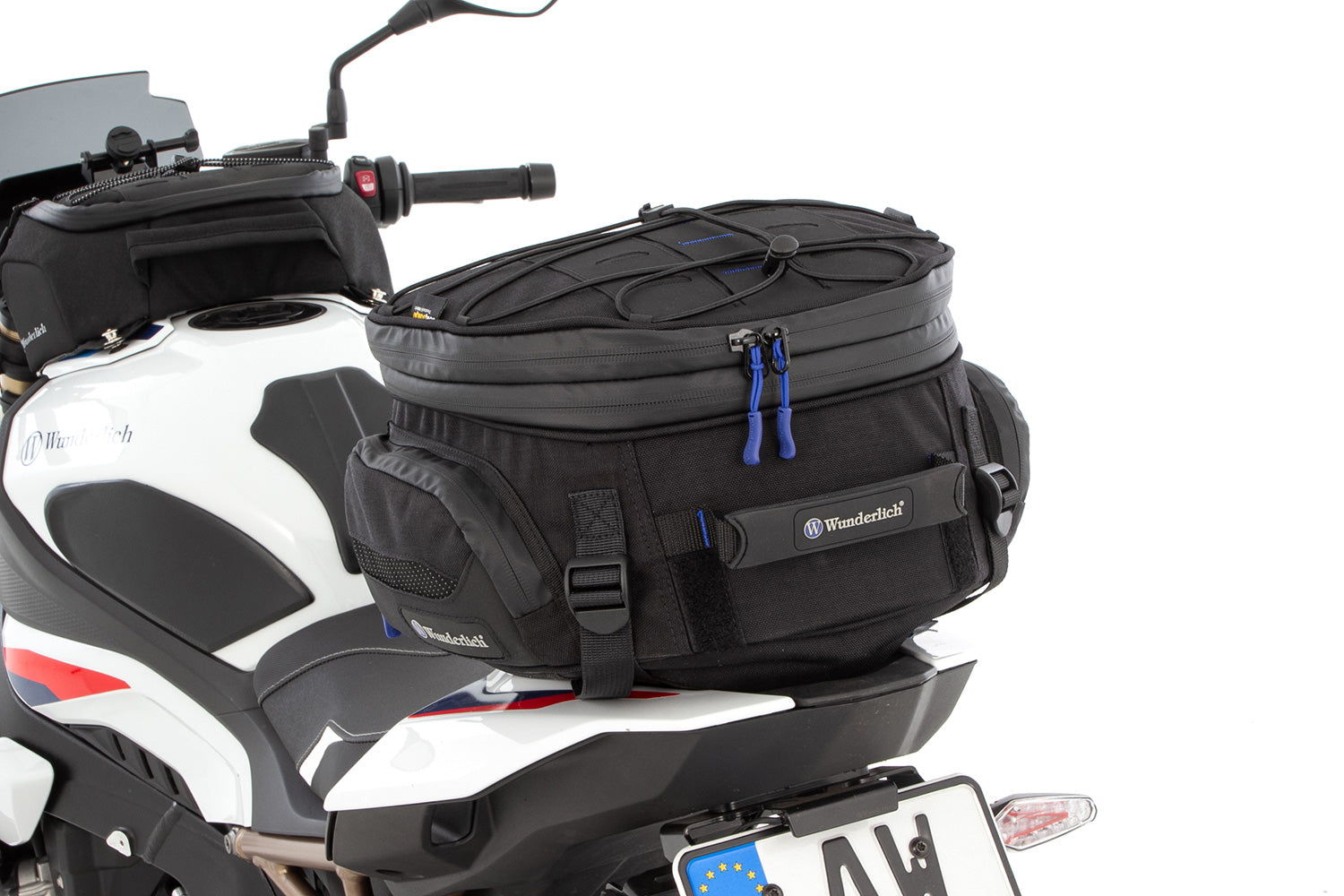 Wunderlich “Elephant” Seat and Luggage Rack Bag | Black | R nineT - Pyramid Motorcycle Accessories