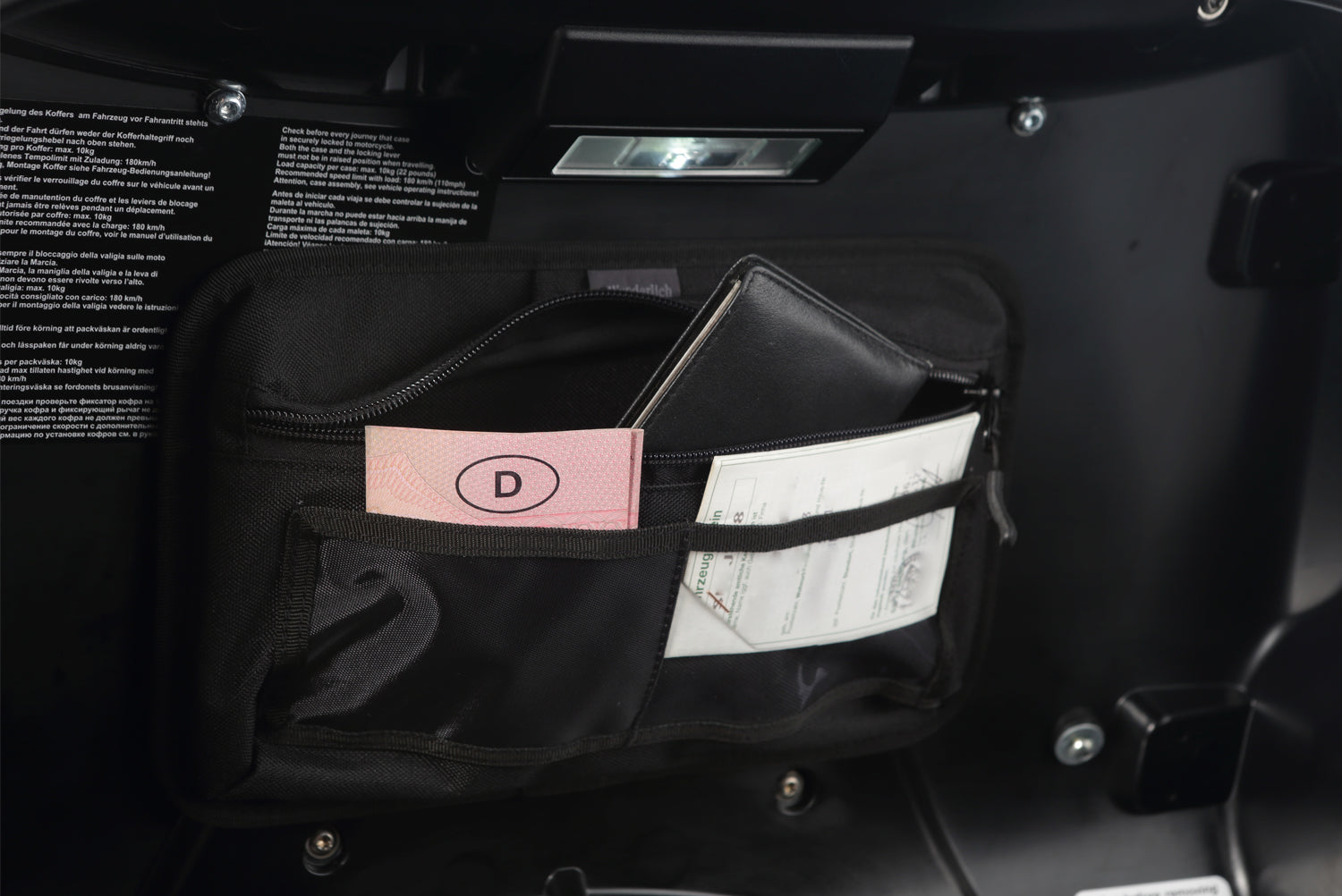 Wunderlich Organizer Bag For Motorcycle Cases Universal | Black | BMW R nineT - Pyramid Motorcycle Accessories