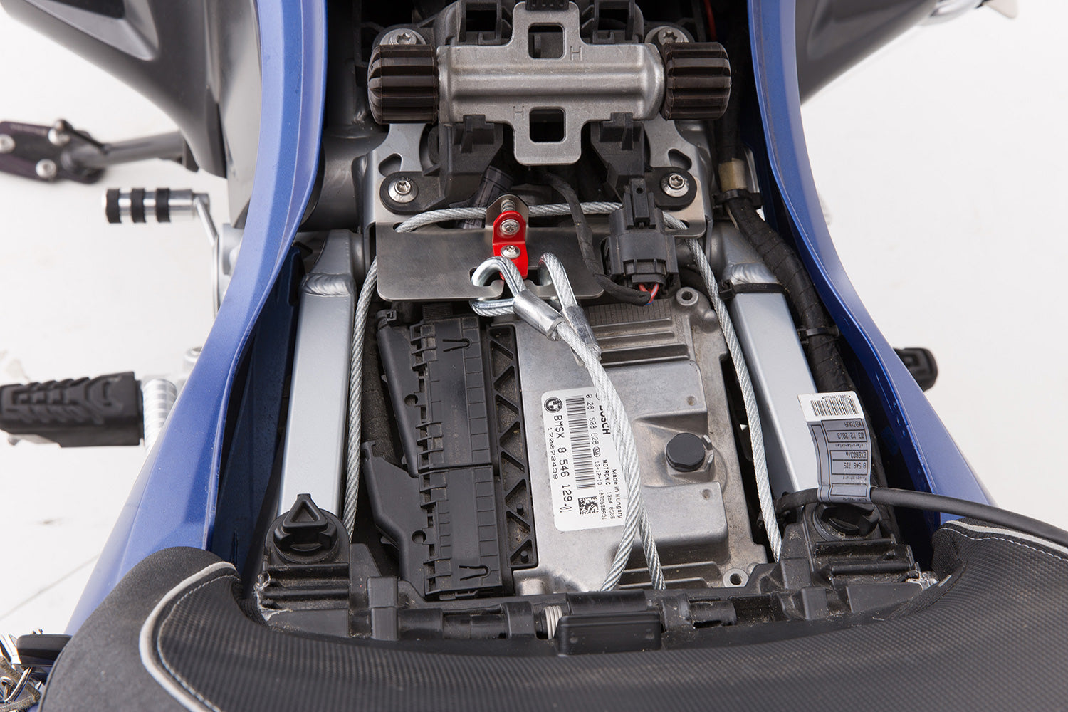 Wunderlich Helmet Anti-theft System Helm-lock | Silver | BMW S 1000 XR - Pyramid Motorcycle Accessories