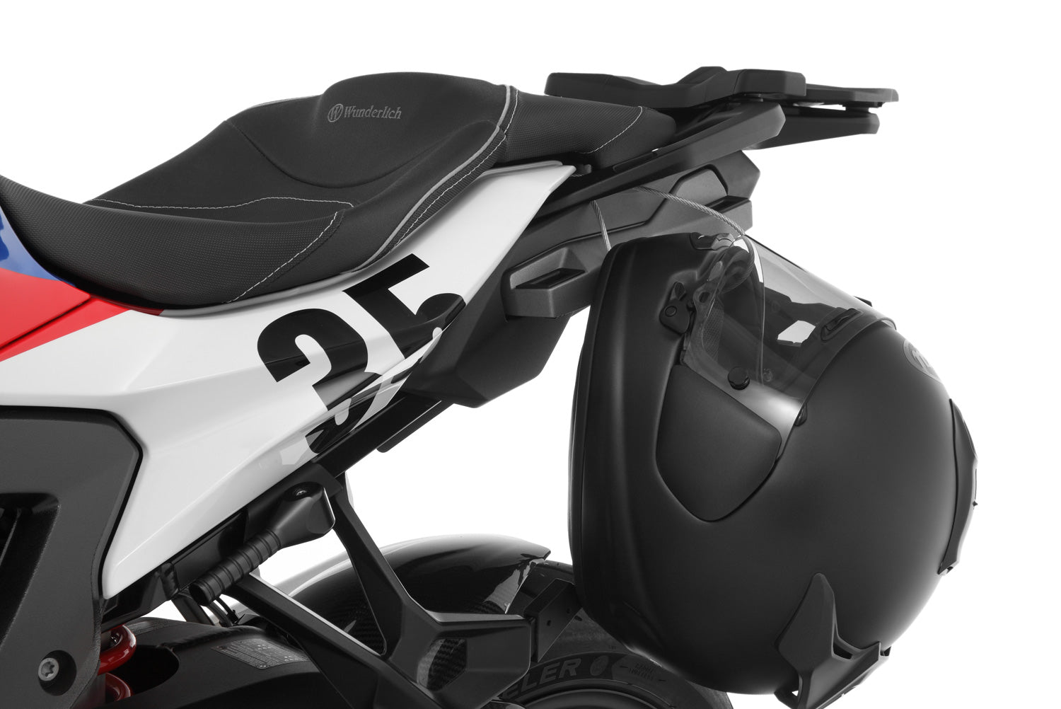 Wunderlich Helmet Anti-theft System Helm-lock | Silver - Pyramid Motorcycle Accessories