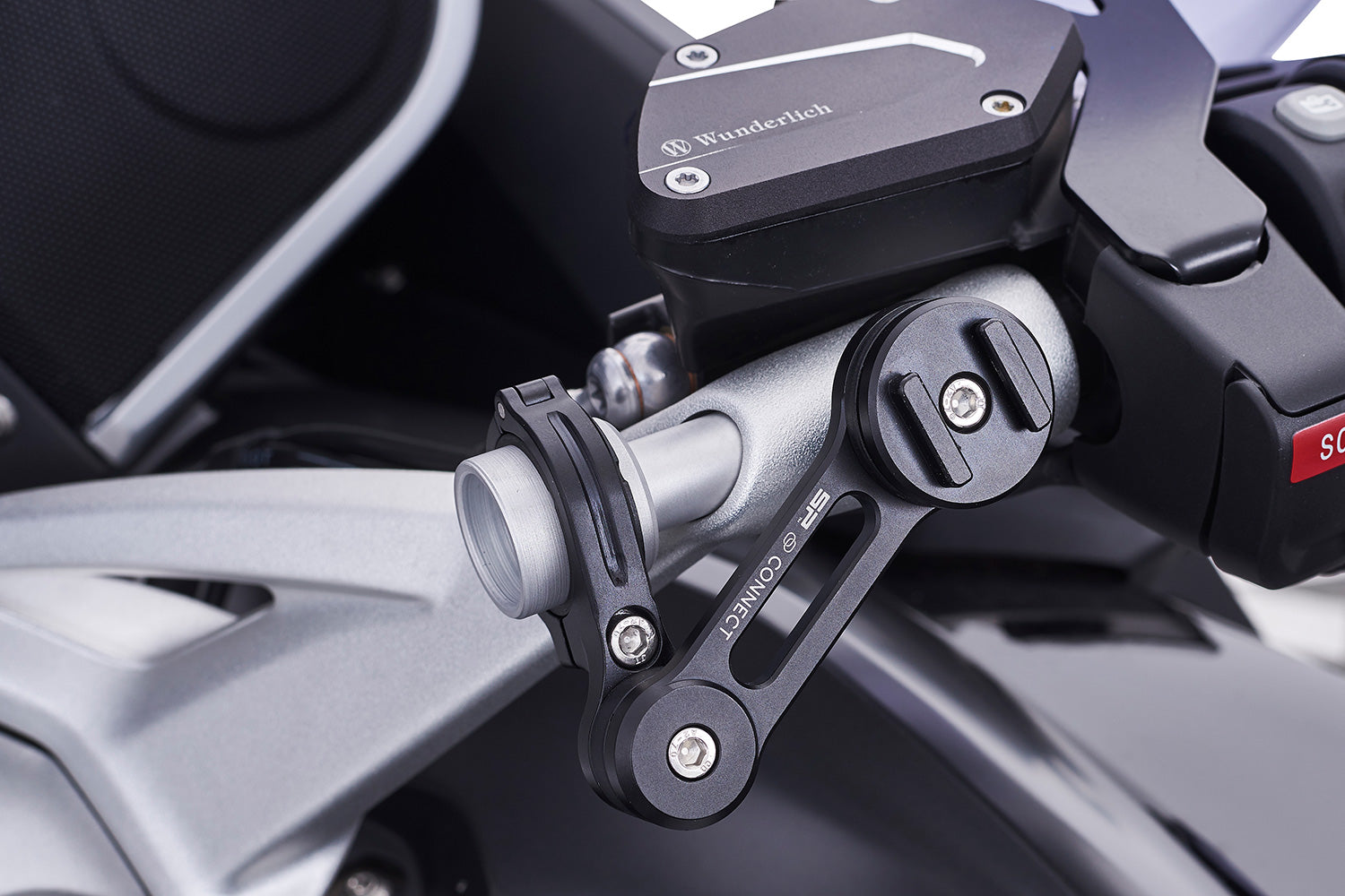 Wunderlich Clutch and Brake Reservoir Cover Set | Black - Pyramid Motorcycle Accessories