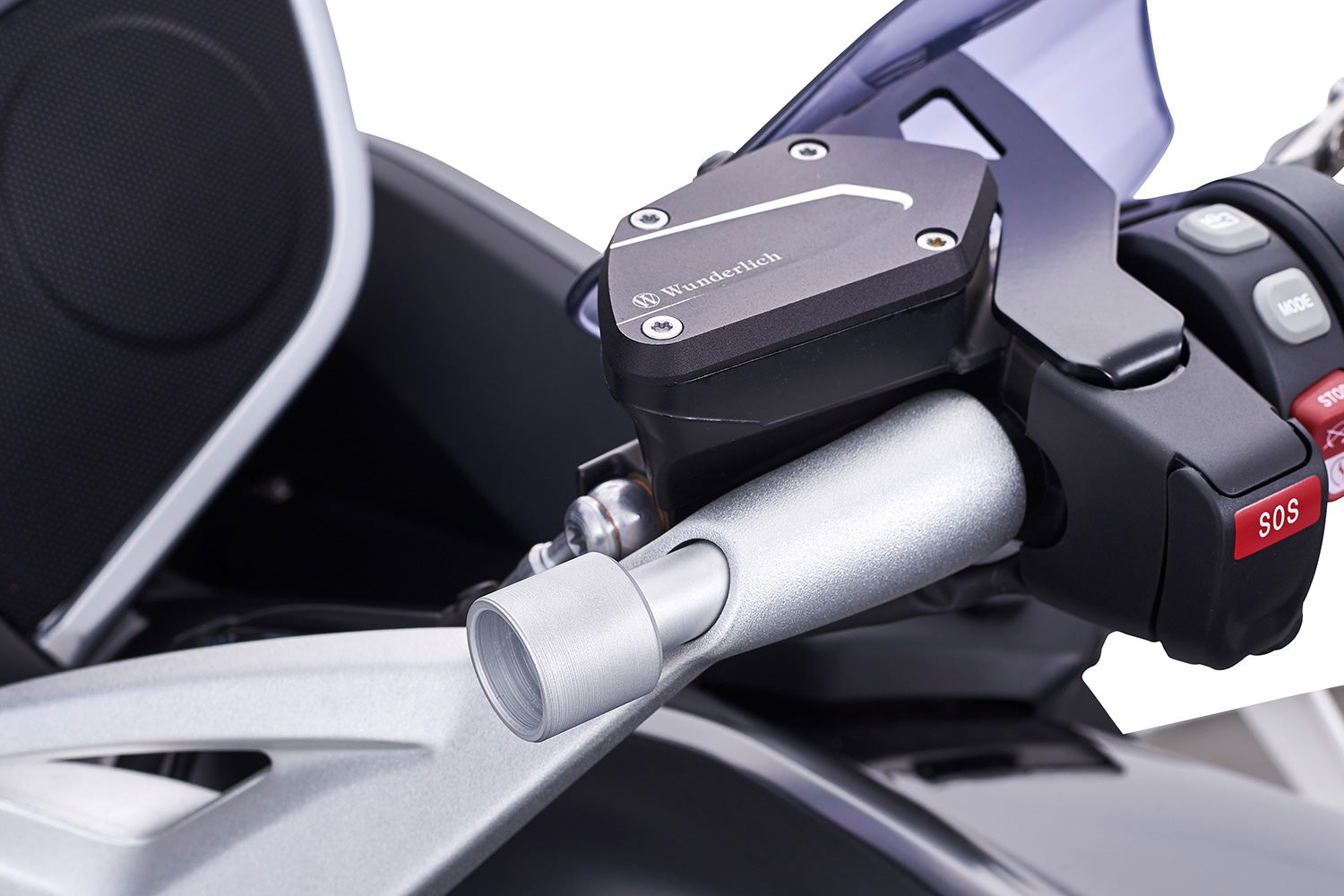 Wunderlich Clutch and Brake Reservoir Cover Set | Black - Pyramid Motorcycle Accessories