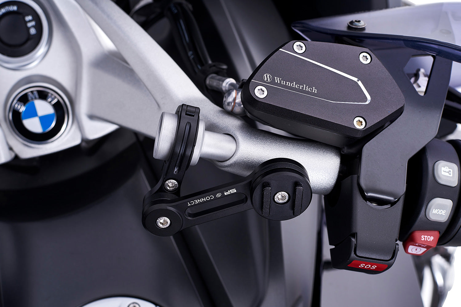Wunderlich Clutch and Brake Reservoir Cover Set | Black - Pyramid Motorcycle Accessories