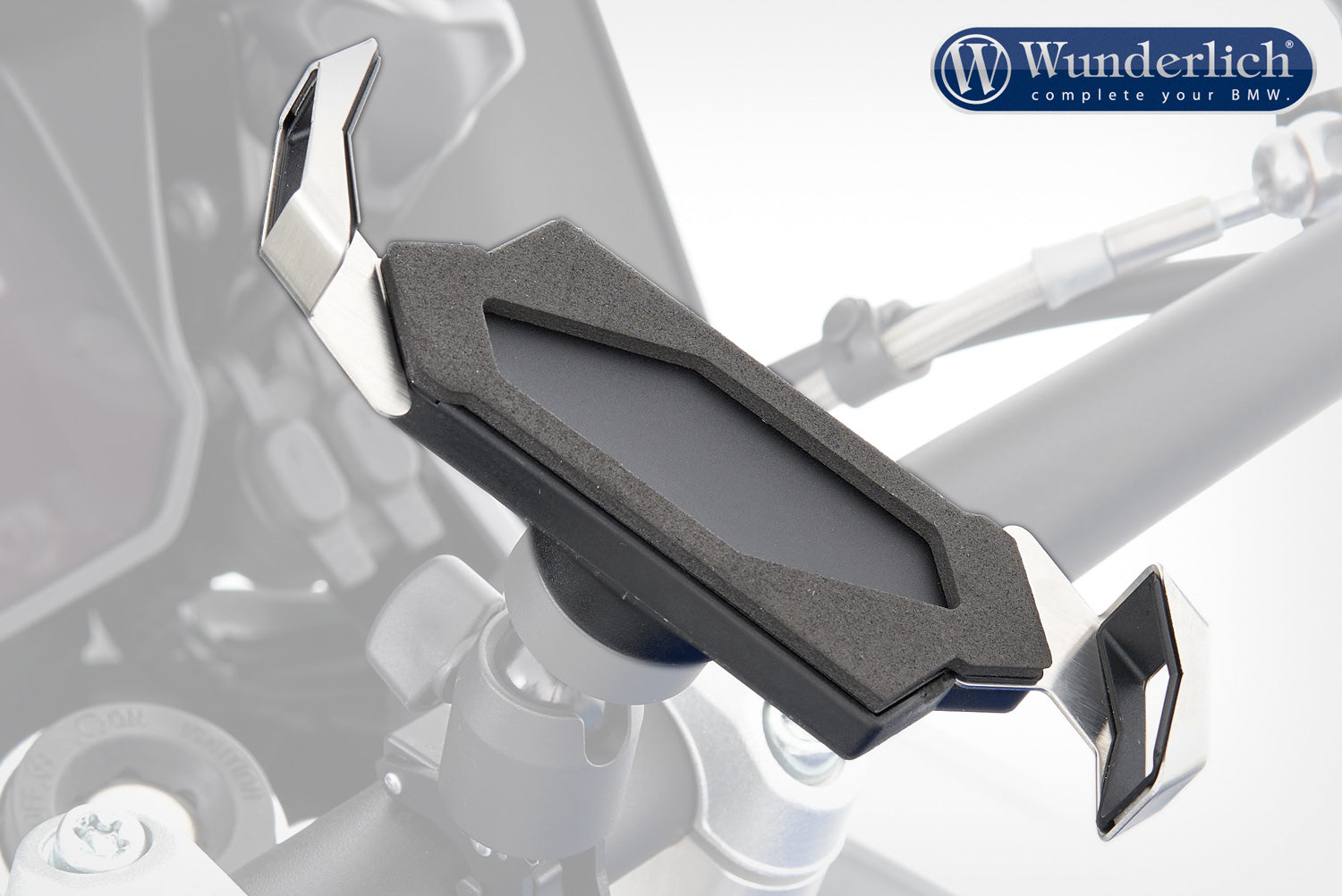 Wunderlich Multiclamp Smartphone Holder | Black | BMW R nineT - Pyramid Motorcycle Accessories