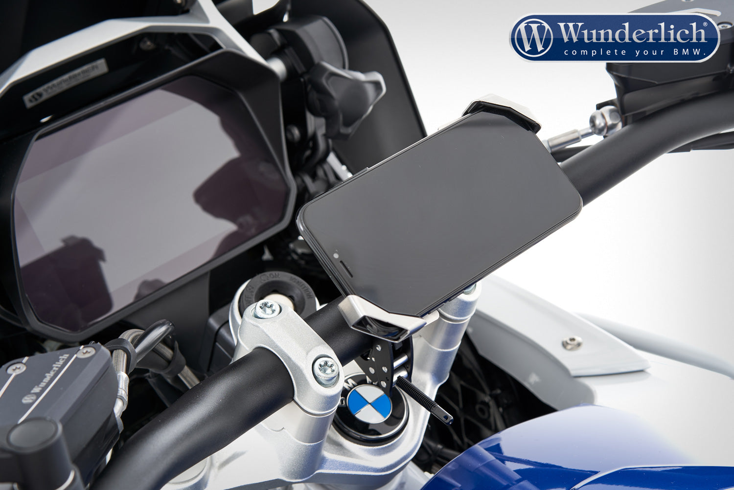 Wunderlich Multiclamp Smartphone Holder | Black | BMW R nineT - Pyramid Motorcycle Accessories