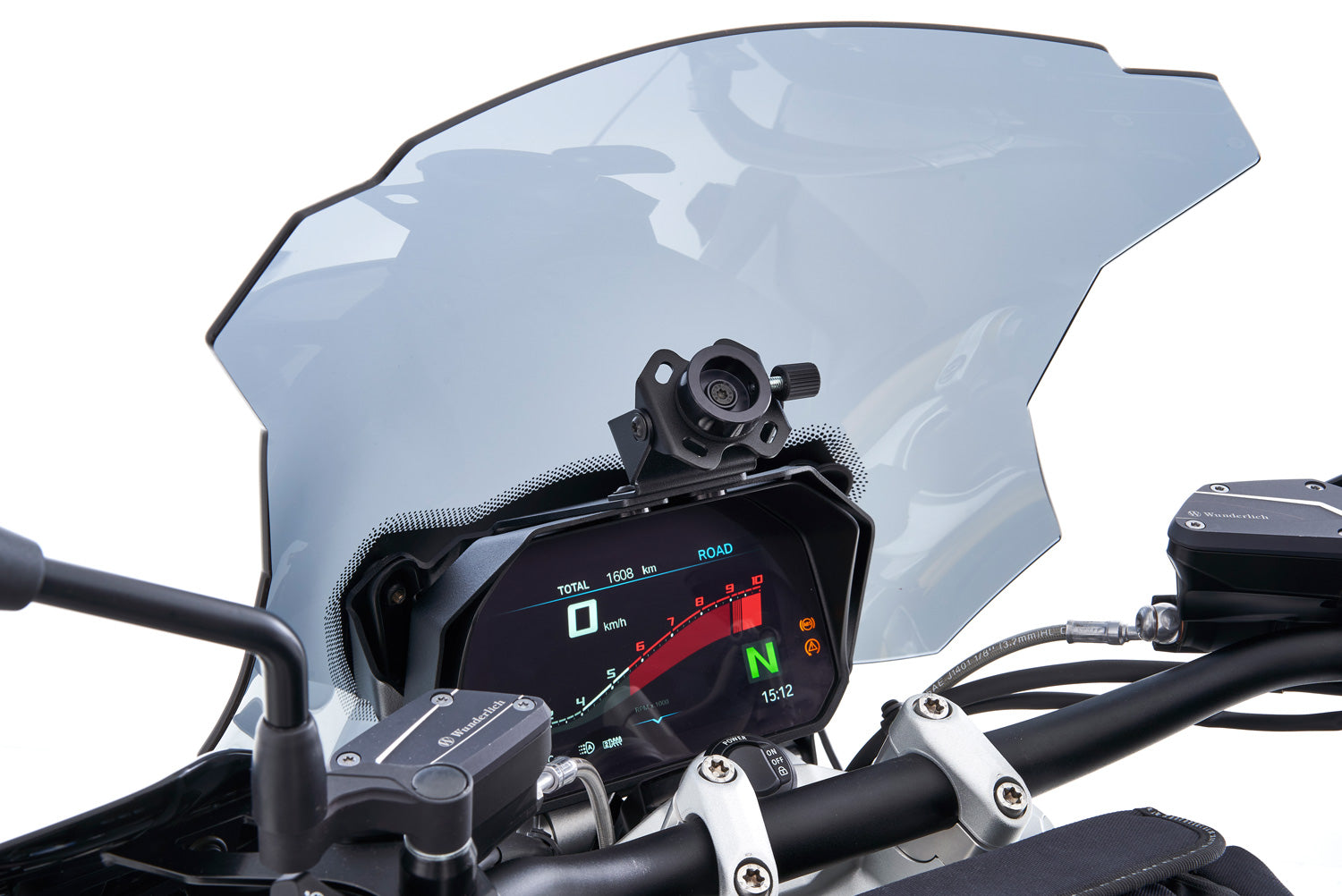 Wunderlich Multiclamp Circular Pipe Adapter | Black | BMW R nineT - Pyramid Motorcycle Accessories