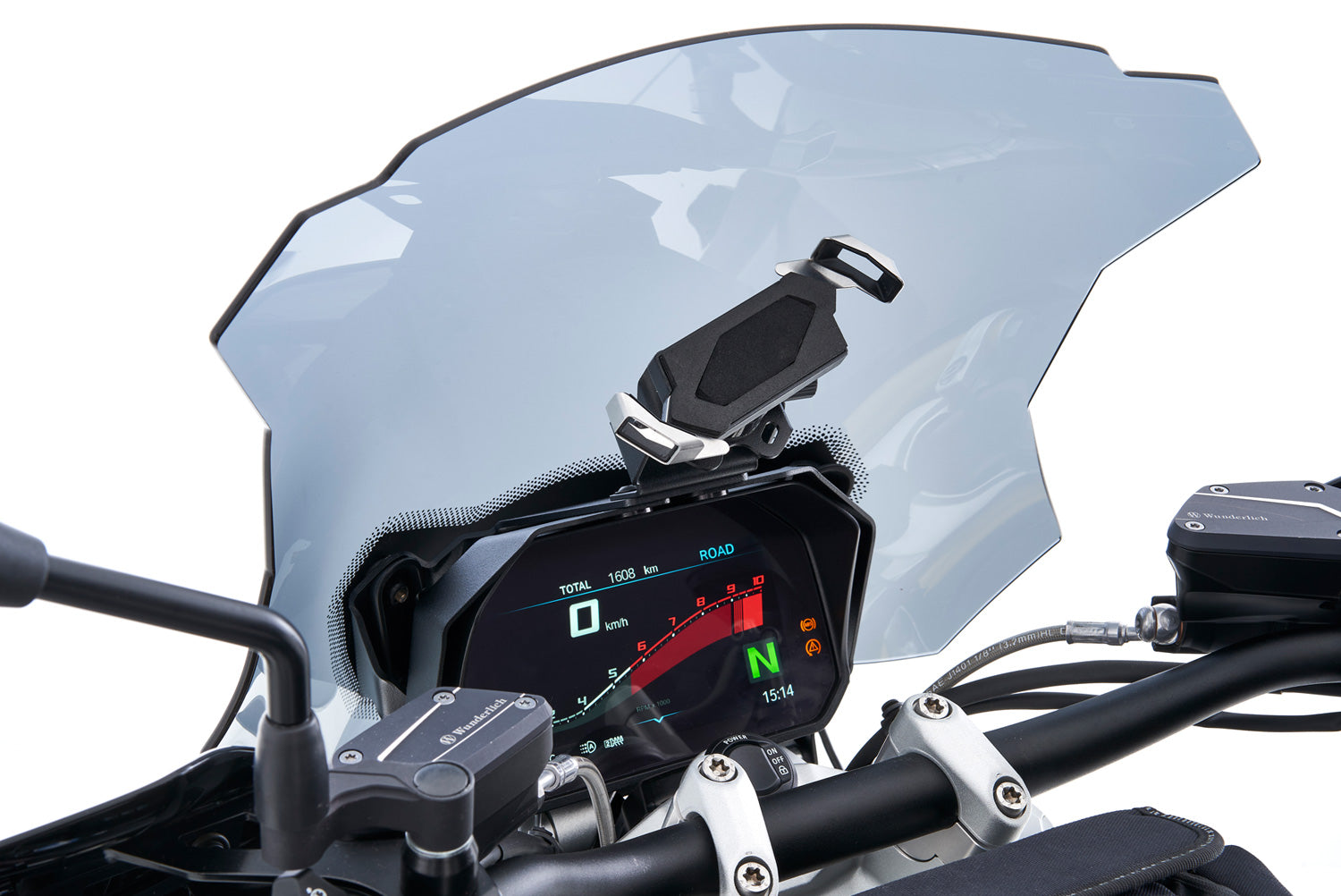 Wunderlich Multiclamp Circular Pipe Adapter | Black | BMW R nineT - Pyramid Motorcycle Accessories