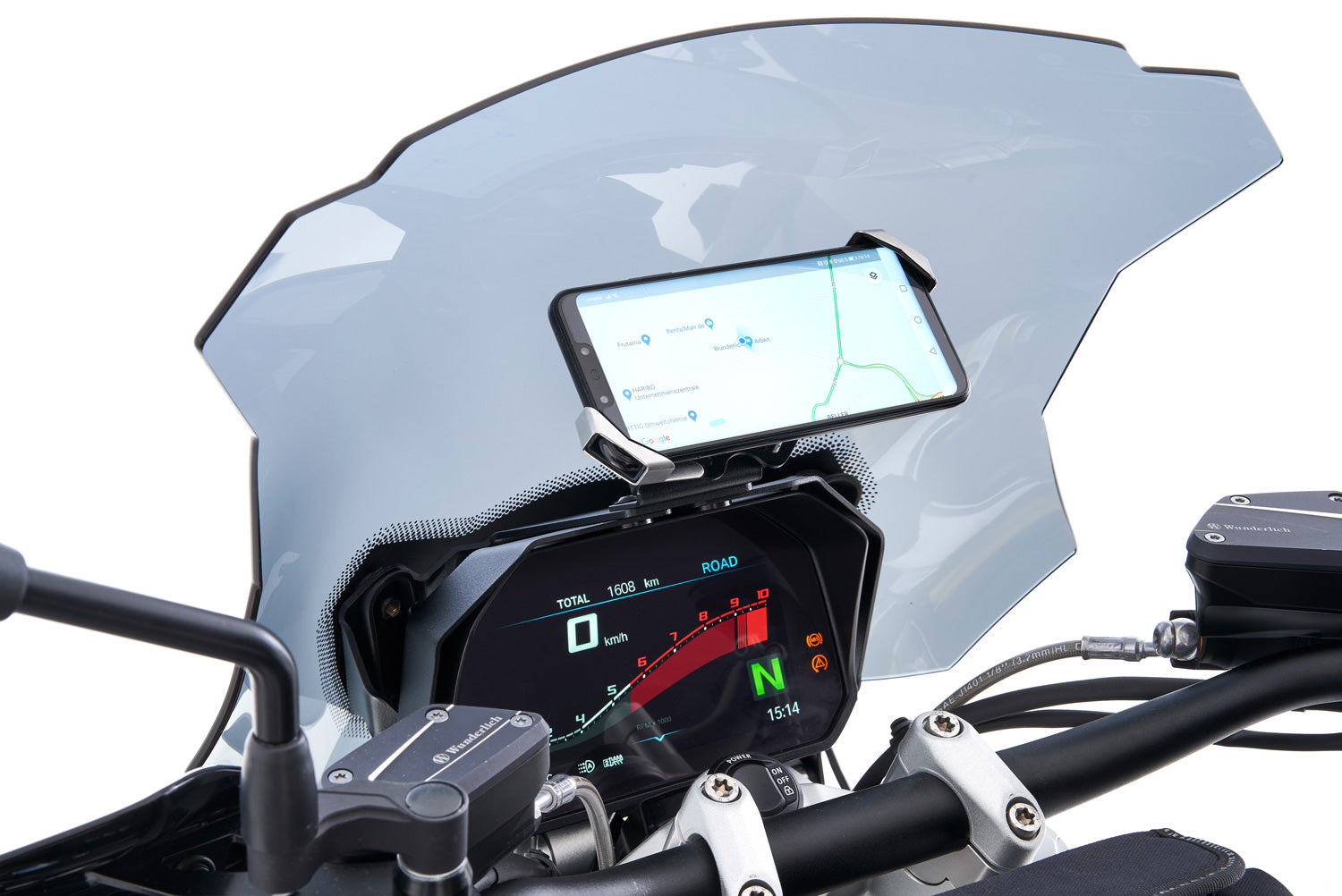 Wunderlich Multiclamp Circular Pipe Adapter | Black | BMW R nineT - Pyramid Motorcycle Accessories
