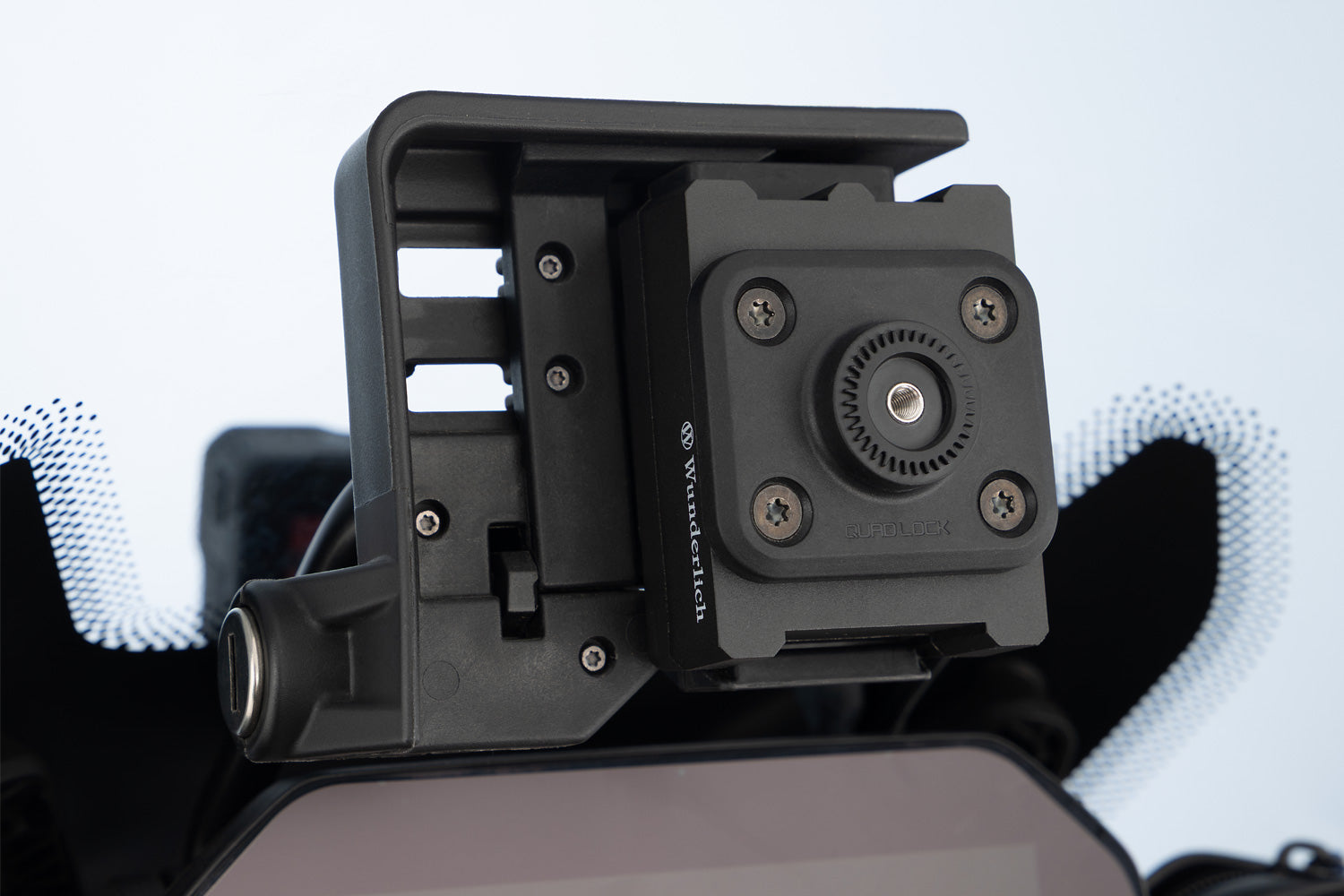 Wunderlich USB Charging Box with SPC + Mount | Black | BMW R nineT - Pyramid Motorcycle Accessories