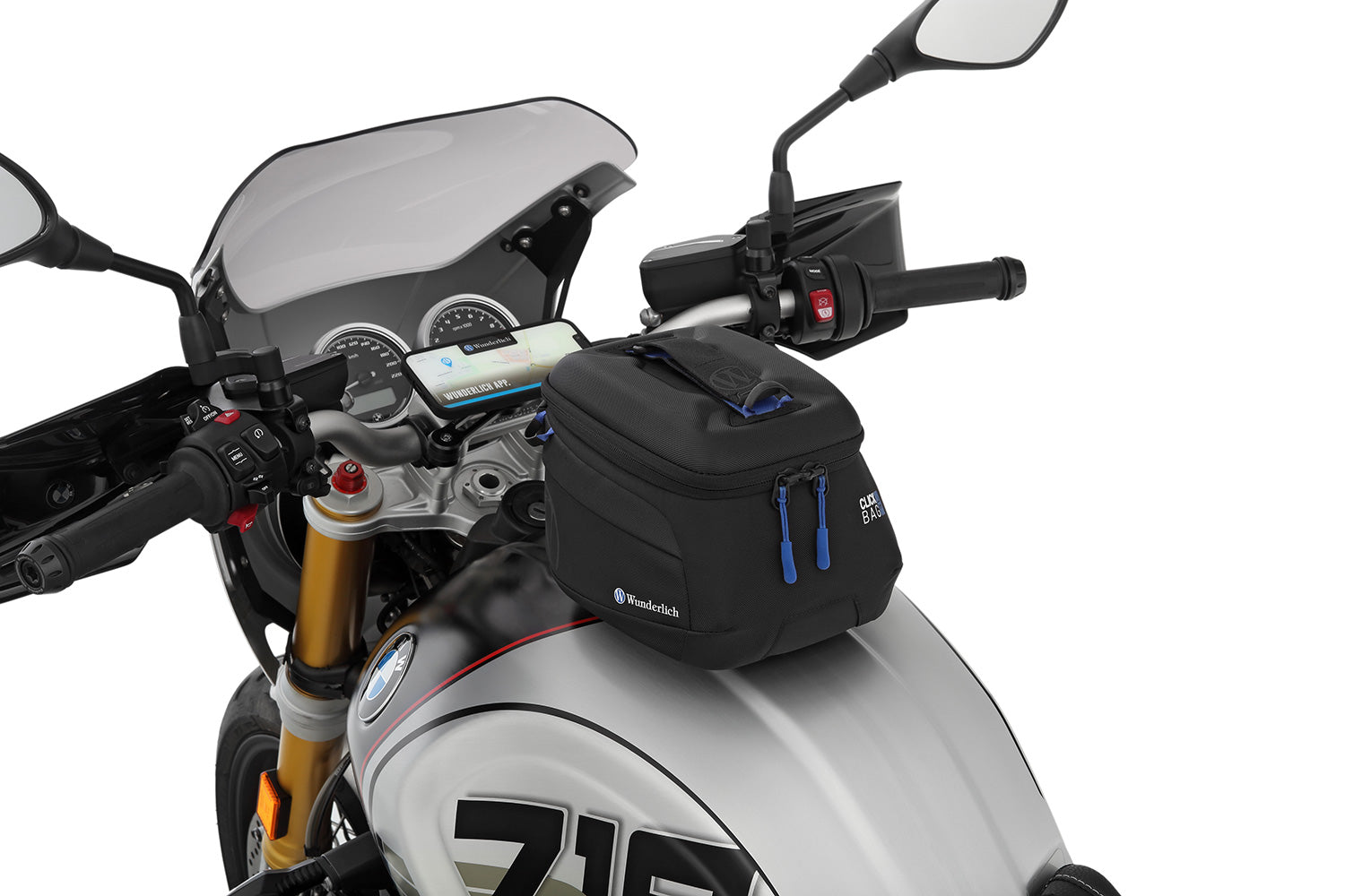 Wunderlich Tank Bag Click Bag 3 | Black | BMW R nineT - Pyramid Motorcycle Accessories
