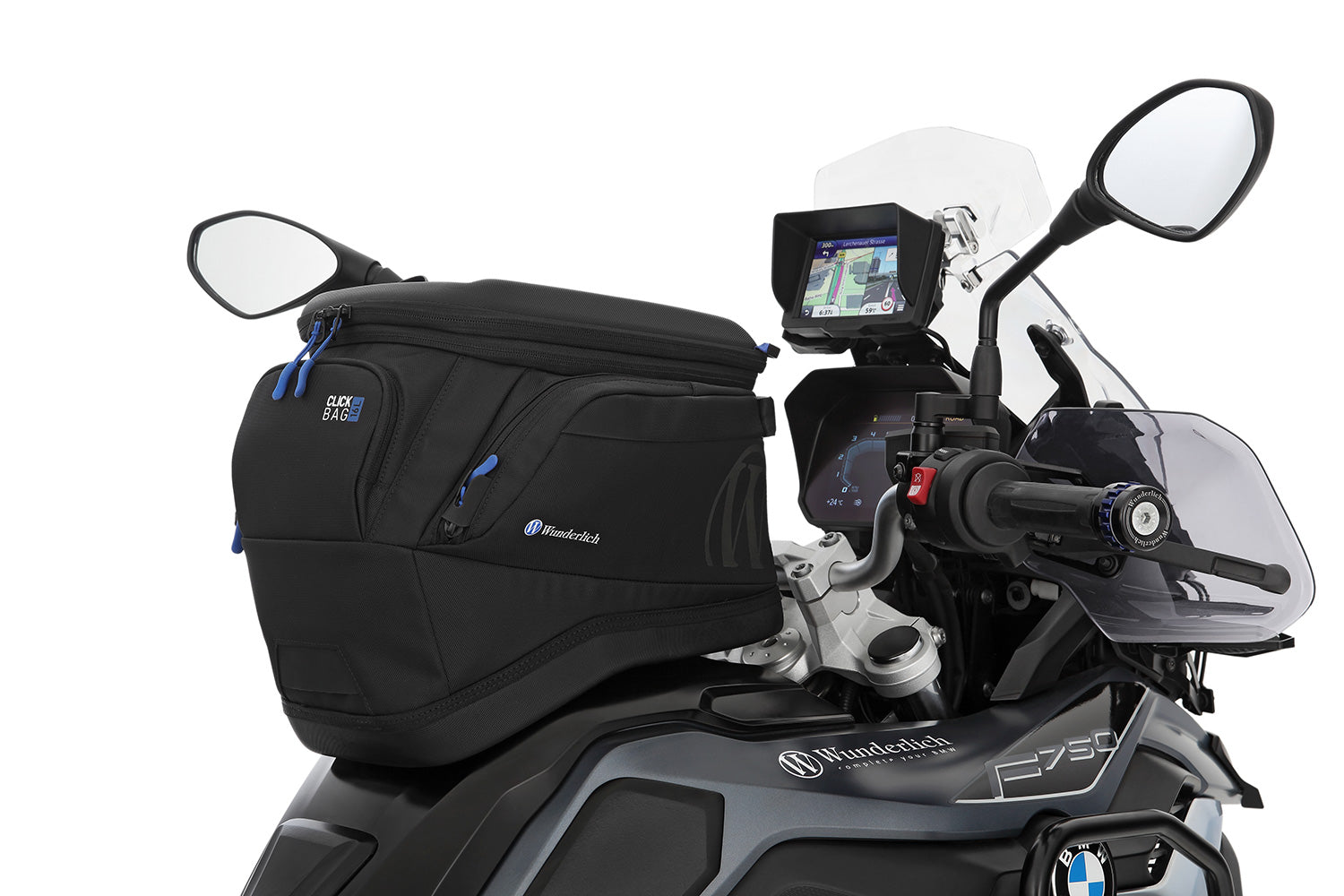 Wunderlich Tank Bag Elephant Drybag | Black | BMW R nineT - Pyramid Motorcycle Accessories