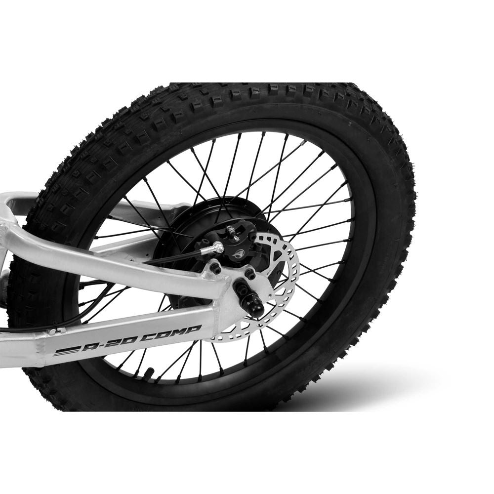 Amped A20 Comp Kids Electric Bike - Silver - Pyramid Motorcycle Accessories