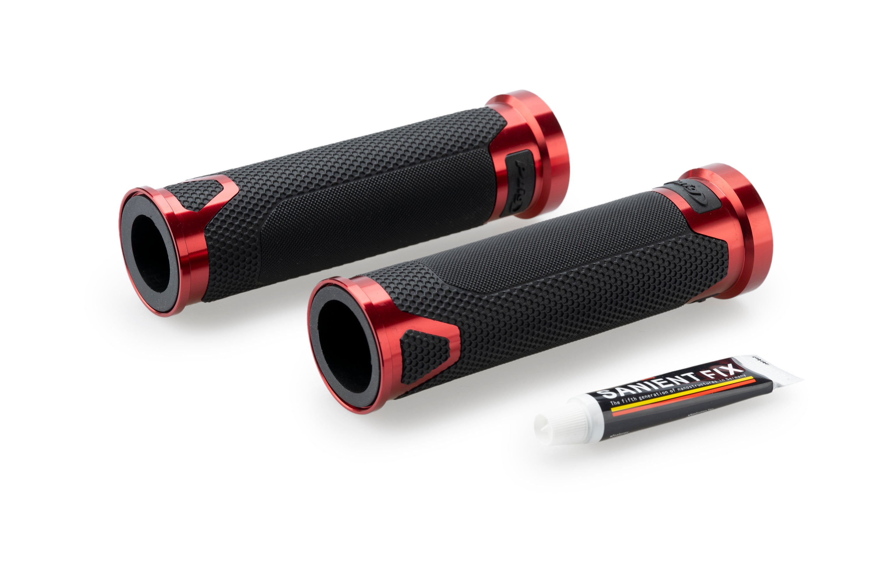 Puig Revving Grips - 123mm | Red - Pyramid Motorcycle Accessories