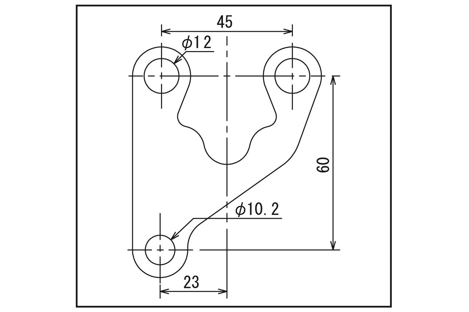 Daytona Bracket For Velona60 Dials - R-Offset/Flat - Pyramid Motorcycle Accessories