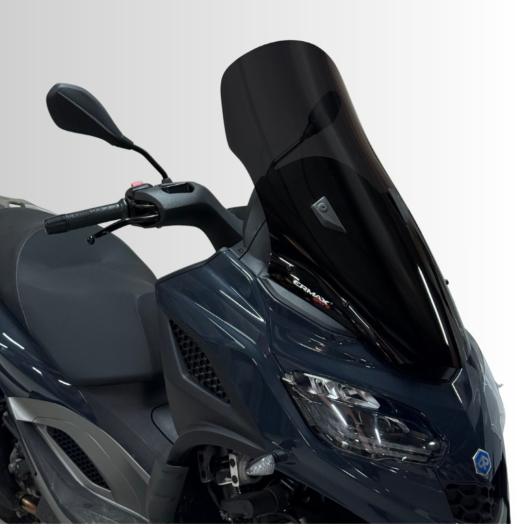 Ermax High Protection Screen | Dark Smoke | Piaggio MP3 Sport 2025>2025 - Pyramid Motorcycle Accessories