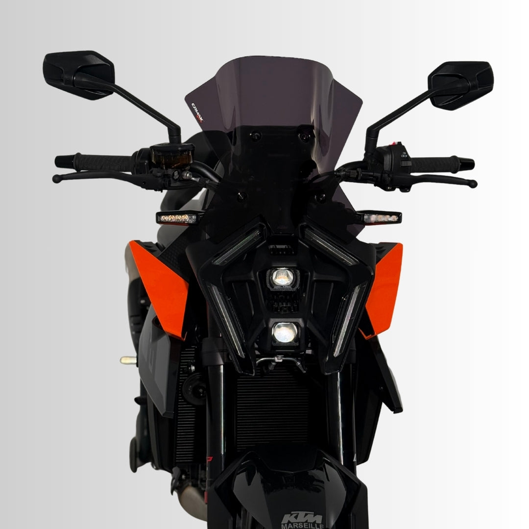 Ermax Nose Screen | Dark Smoke | KTM 990 Duke 2024>Current - Pyramid Motorcycle Accessories