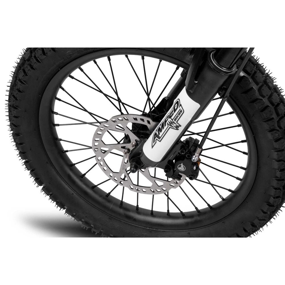 Amped A18 Comp Kids Electric Bike | Silver - Pyramid Motorcycle Accessories