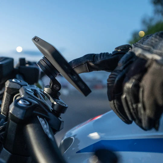 SP Connect Bar Clamp Mount Pro - Black - SPC/SPC+ - Pyramid Motorcycle Accessories