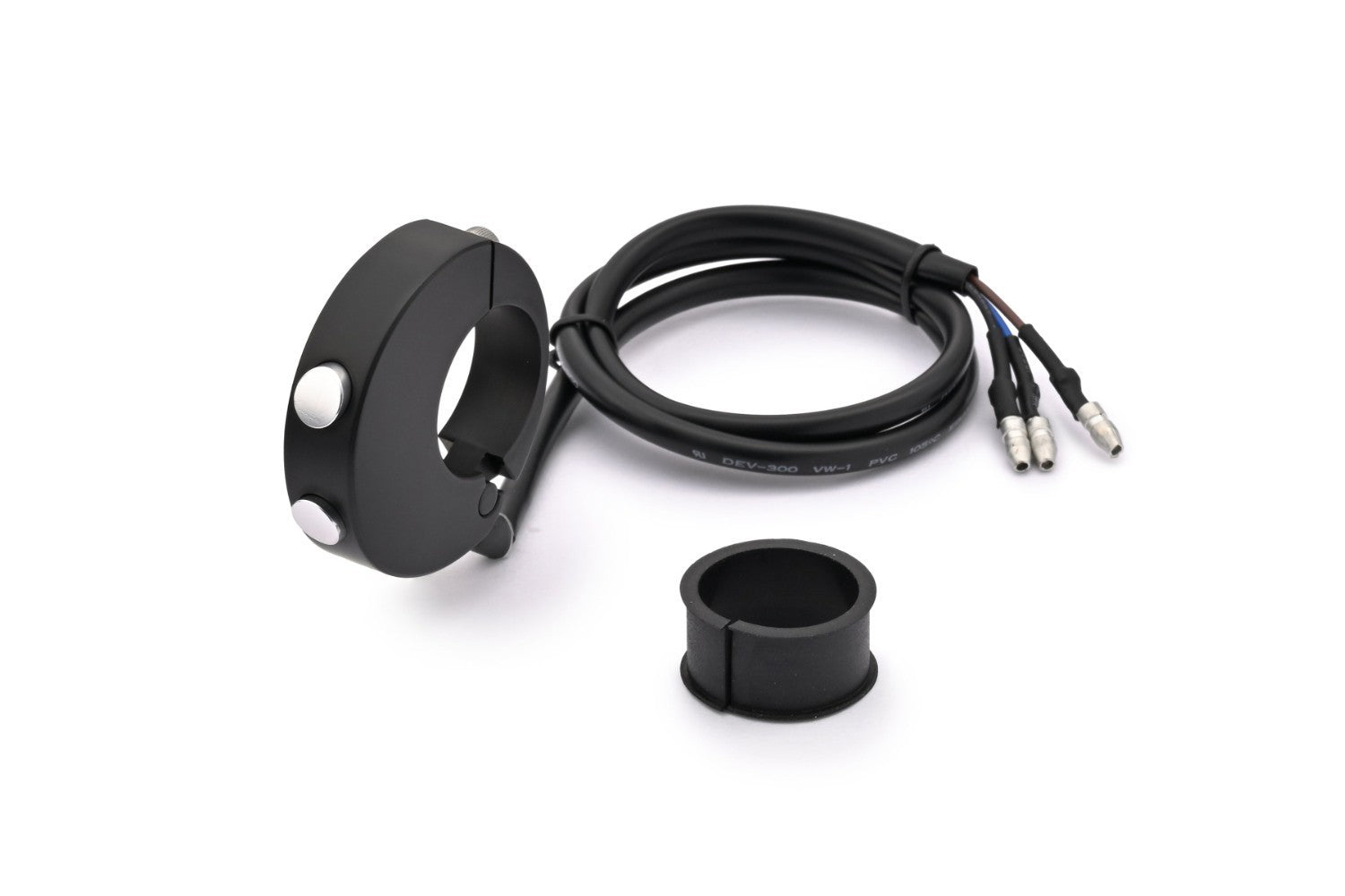 Daytona CNC 2-Button Switch - Round | Black - Pyramid Motorcycle Accessories