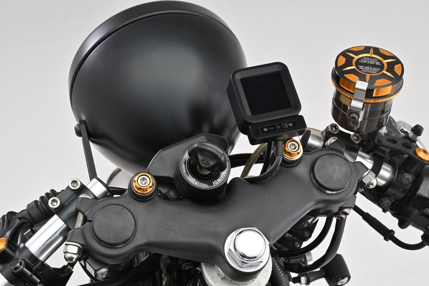 Daytona 'Cube' Speedometer & Tachometer | Black Aluminium - Pyramid Motorcycle Accessories