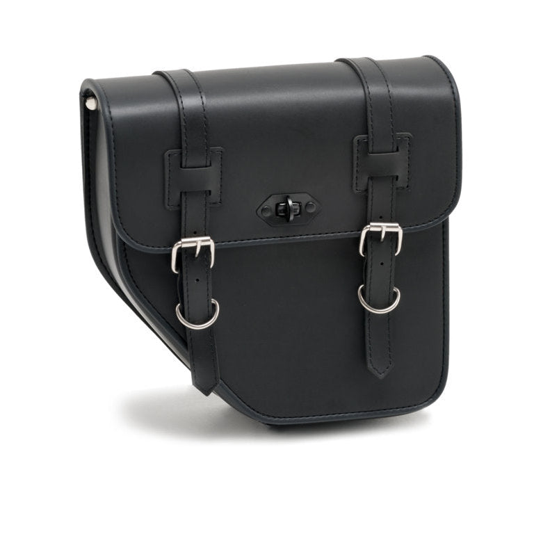 Customacces Ibiza Saddlebag - Left Side Only | Black - Pyramid Motorcycle Accessories