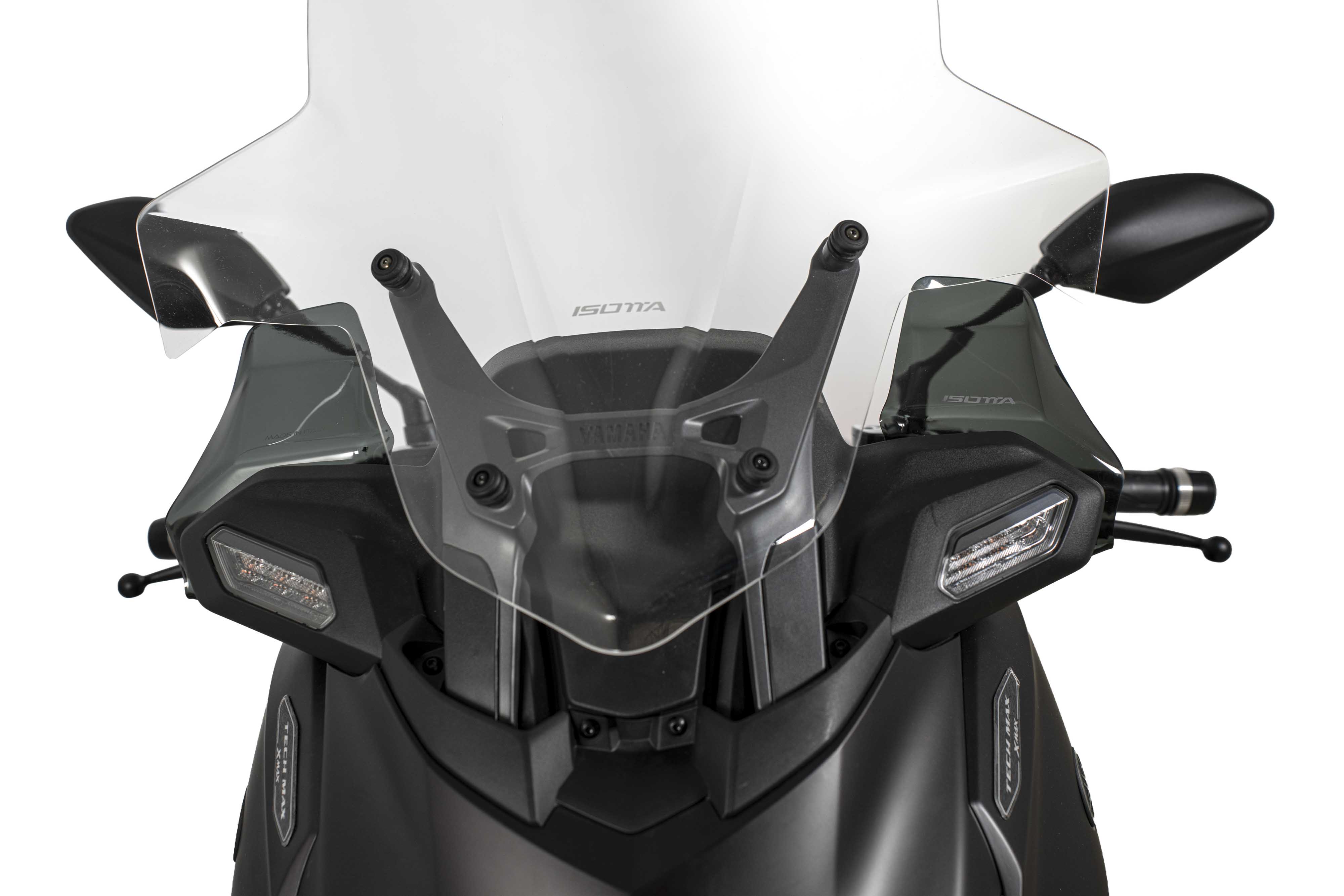 Isotta Wind Deflectors | Light Smoke | Dark Smoke | Matte Black | Clear | Yamaha XMAX 125 / 300 2025>2026 - Pyramid Motorcycle Accessories