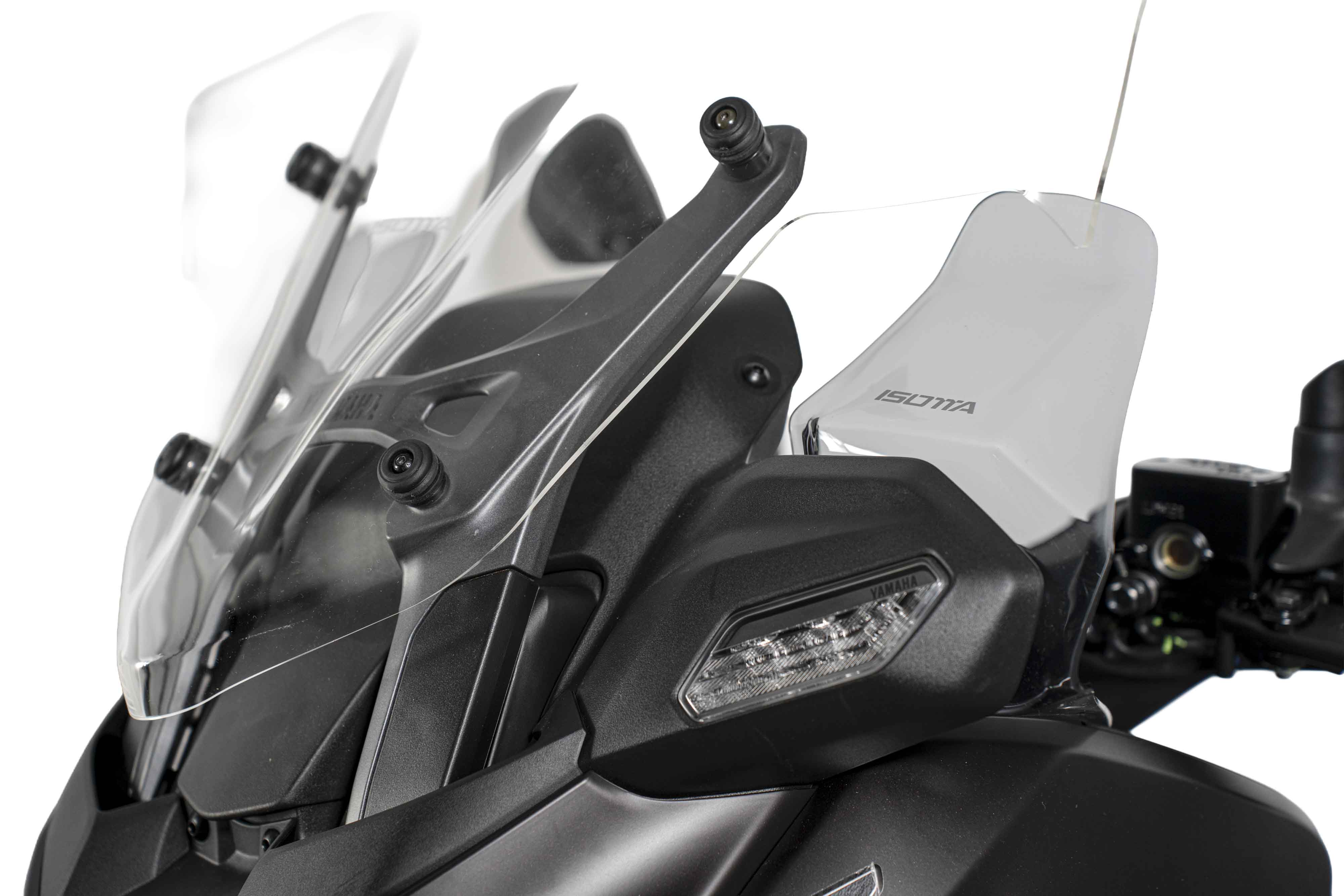 Isotta Wind Deflectors | Light Smoke | Dark Smoke | Matte Black | Clear | Yamaha XMAX 125 / 300 2025>2026 - Pyramid Motorcycle Accessories
