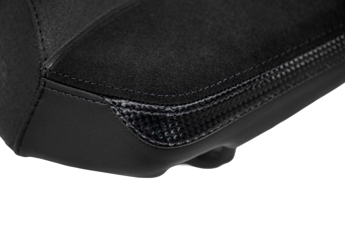 Isotta Extra Comfort Rider Seat and Comfort Passenger Seat | Blue | Ice Storm | Triple Black | Yamaha MT-07 2025>2026