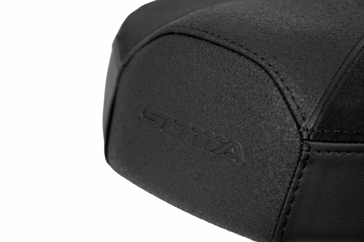 Isotta Extra Comfort Rider Seat and Comfort Passenger Seat | Blue | Ice Storm | Triple Black | Yamaha MT-07 2025>2026