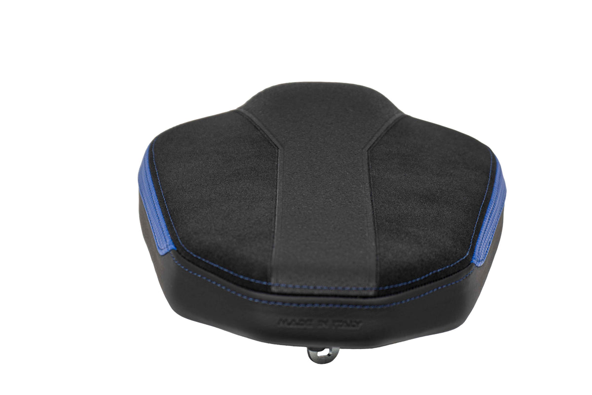 Isotta Extra Comfort Rider Seat and Comfort Passenger Seat | Blue | Ice Storm | Triple Black | Yamaha MT-07 2025>2026