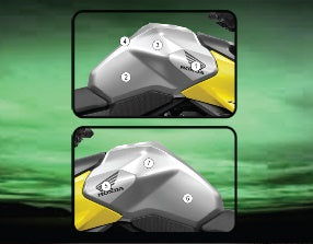 Eazi-Grip Tank Paint Protection Kit | Clear - Gloss | Honda CB750 Hornet 2023>Current