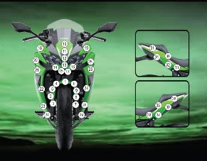 Eazi-Grip Stone Chip Protection Kit | Clear - Gloss | Kawasaki Ninja 650 2027>Current