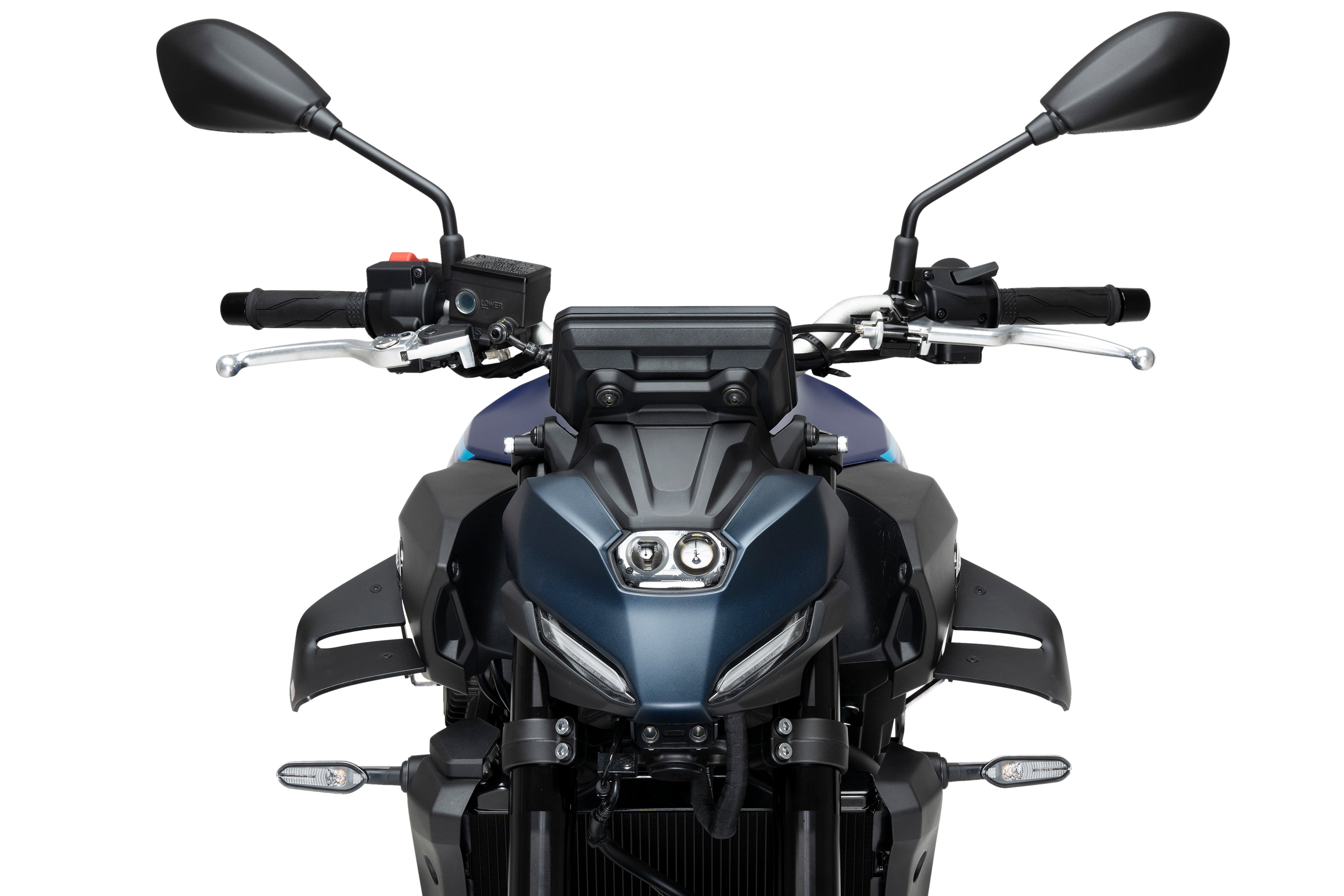 Puig D12 Side Downforce Wings | Matte Black | Yamaha MT-07 2025>Current - Pyramid Motorcycle Accessories